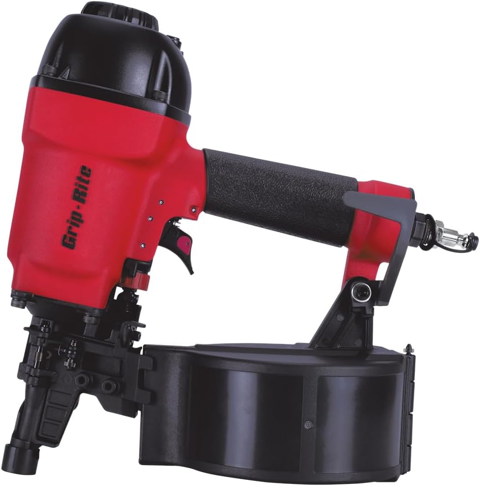 Grip-Rite GRTCS250Z, 0° 2-1/2' Coil Siding Nailer, Plastic Collation, High Precision