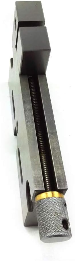 Stainless Steel Vise, Manual Slow-Moving Wire EDM Vise, High Precision 100mm Jaw Clamp 4' Open Clamp Wire Cutter 6.61lbs for Small Workpieces