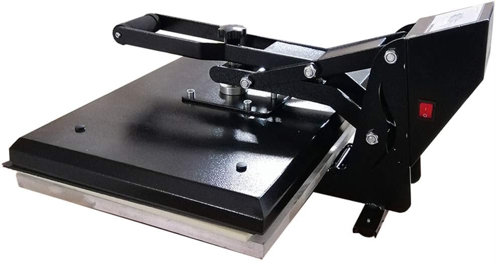 INTBUYING 16x24inch Heat Press Machine Manual Sublimation Flat Transfer Clamshell Machine with Additional Silicone Pad for T-Shirts Mouse Pad Puzzle Printing Crafts Business