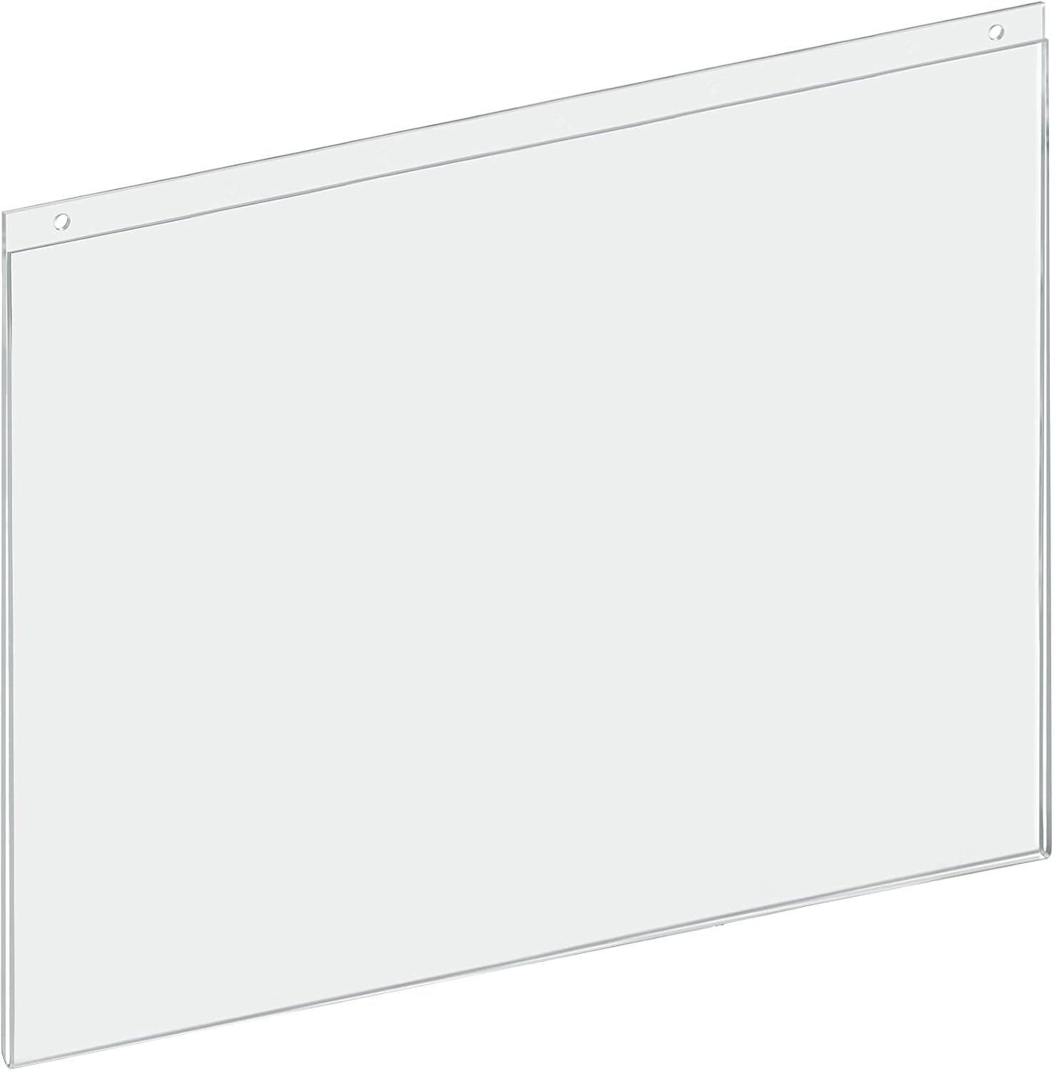 Azar Displays 162729 22-Inch Width by 17-Inch Height Wall U-Frame with Pre-Cut Hanging Holes, 10-Pack