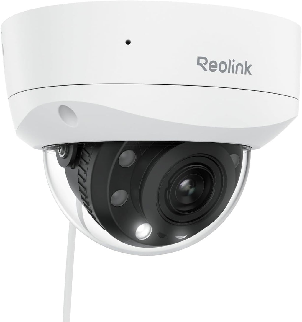 REOLINK RLC-843A - 4K PoE Security Camera with Spotlights, 5X Optical Zoom, Outdoor Camera with Color Night Vision, Two-Way Talk, Human/Vehicle/Animal Detection, IK10 Vandalproof, No PT Supported