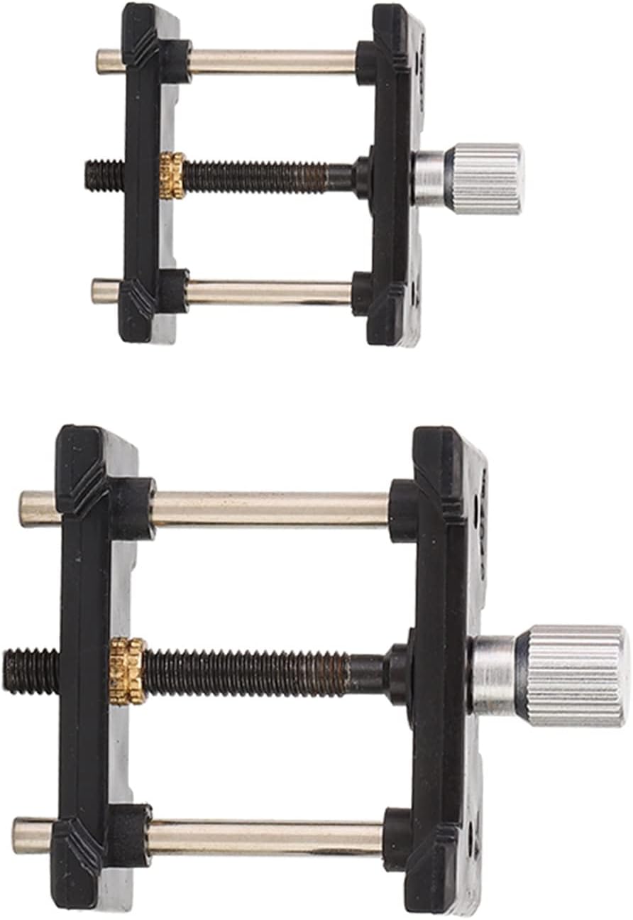 2PCs Watch Movement Holder Fixed Base Set Watch Movement Case Holder Vice Clamp for Watch Repair Jewelry Making Hobby Craft