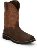 Justin Switch 11'' Composite Toe Work Boots - Men's Safety Footwear, Slip-Resistant, ASTM Rated