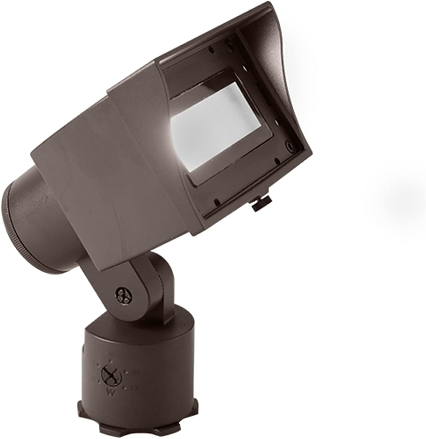 WAC Landscape Lighting, Wall Wash Light LED 120V with Adjustable Beam Angle and Integral Brightness Control 3000K in Bronze