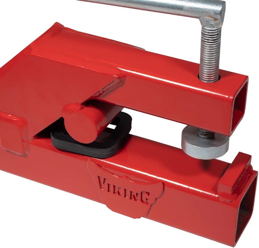 Mytee Products (2 Pack) Clamp On Trailer Hitch for Tractor Bucket - 2' Ball Hitch Receiver - Tractor Mount Adapter Compatible with Deere Bobcat Tractor Bucket