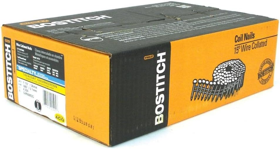 Bostitch 1-1/2 in. X .080 Galvanized Ring Shank 15 Coil Siding Nail