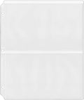 StoreSMART Program & Playbill Binder Page - 2 Pockets per Page - 100-Pack - MC50-PG-100