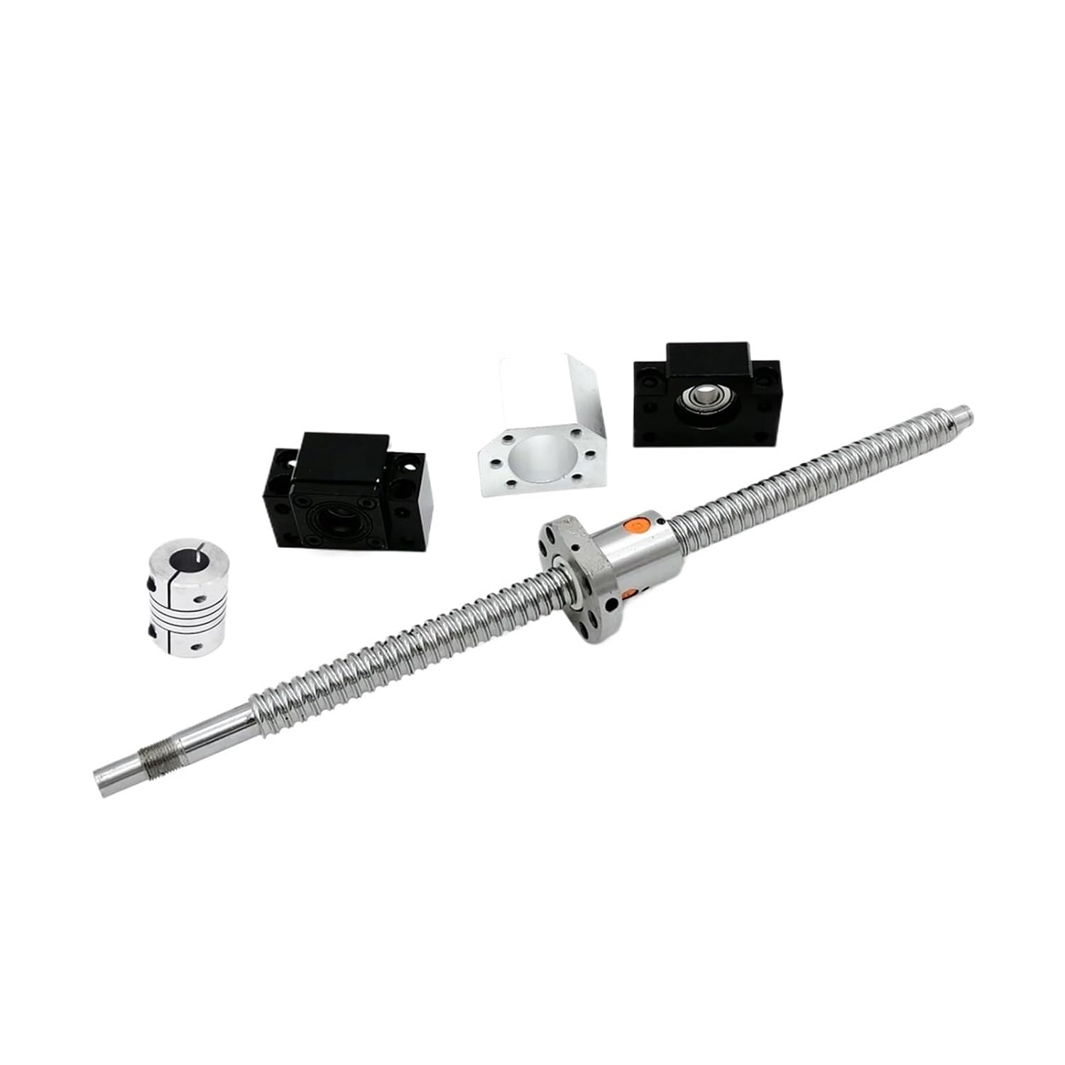 1605 Ball Screw RM1605 - L 300mm Ball Screw + SFU1605 Ball Nut + BK12 BF12 + 1605 Nut Housing + 6.35x10mm Flexible Coupling