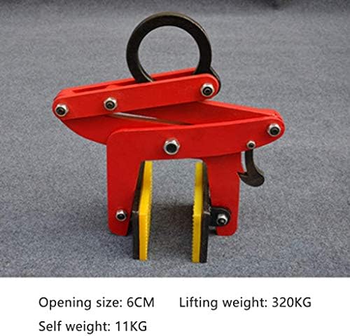 Heavy-Duty Alloy Steel Lifting Tongs - 4 inch jaw Opening, Reinforced Non-Slip Vertical Plate Tongs for Lifting and Transporting Steel Plates