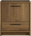 Swiss Madison Virage 30' Freestanding Bathroom Vanity in Brown Oak Without Sink Top