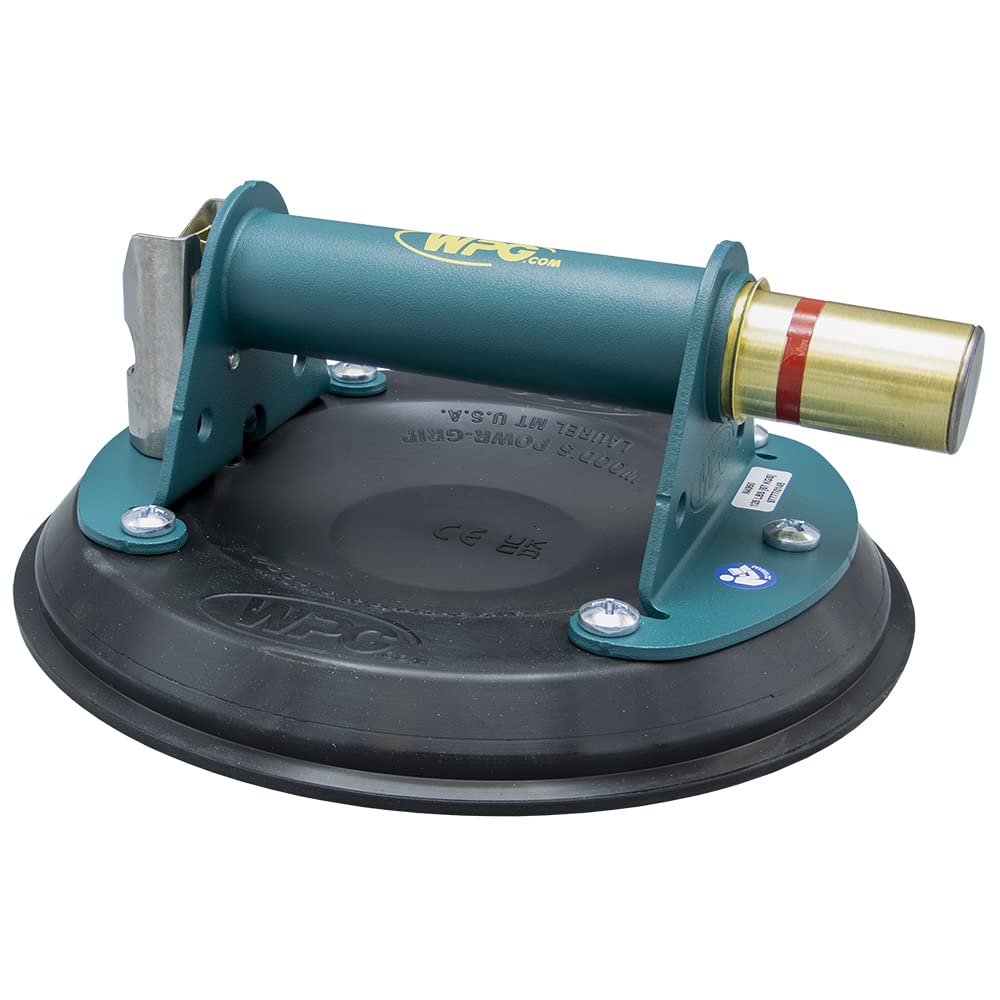 Wood's Powr-Grip N4950 8' Flat Vacuum Suction Cup with Metal Handle (91500) and case
