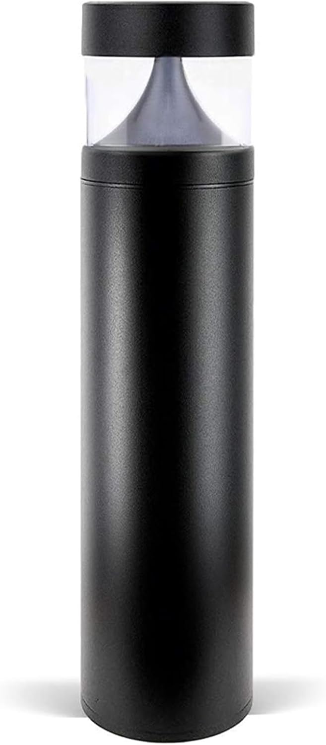 LED Bollard Landscape Lights 25' 10W 3000K 120V-277V Commercial/Residential Modern Ballard Lighting Fixture for Garden, Pathway, Driveway Electric Light. ETL Listed.