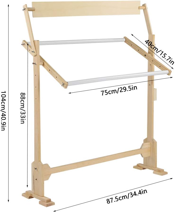 Embroidery Stand,Pillowcase Embroidery Frame Portable Embroidery Frame Easy To Install Adjustable Wood Cross Stitch Frame Stand ,Standing Cross Stitch Frame For Art Craft Sewing And Hanging
