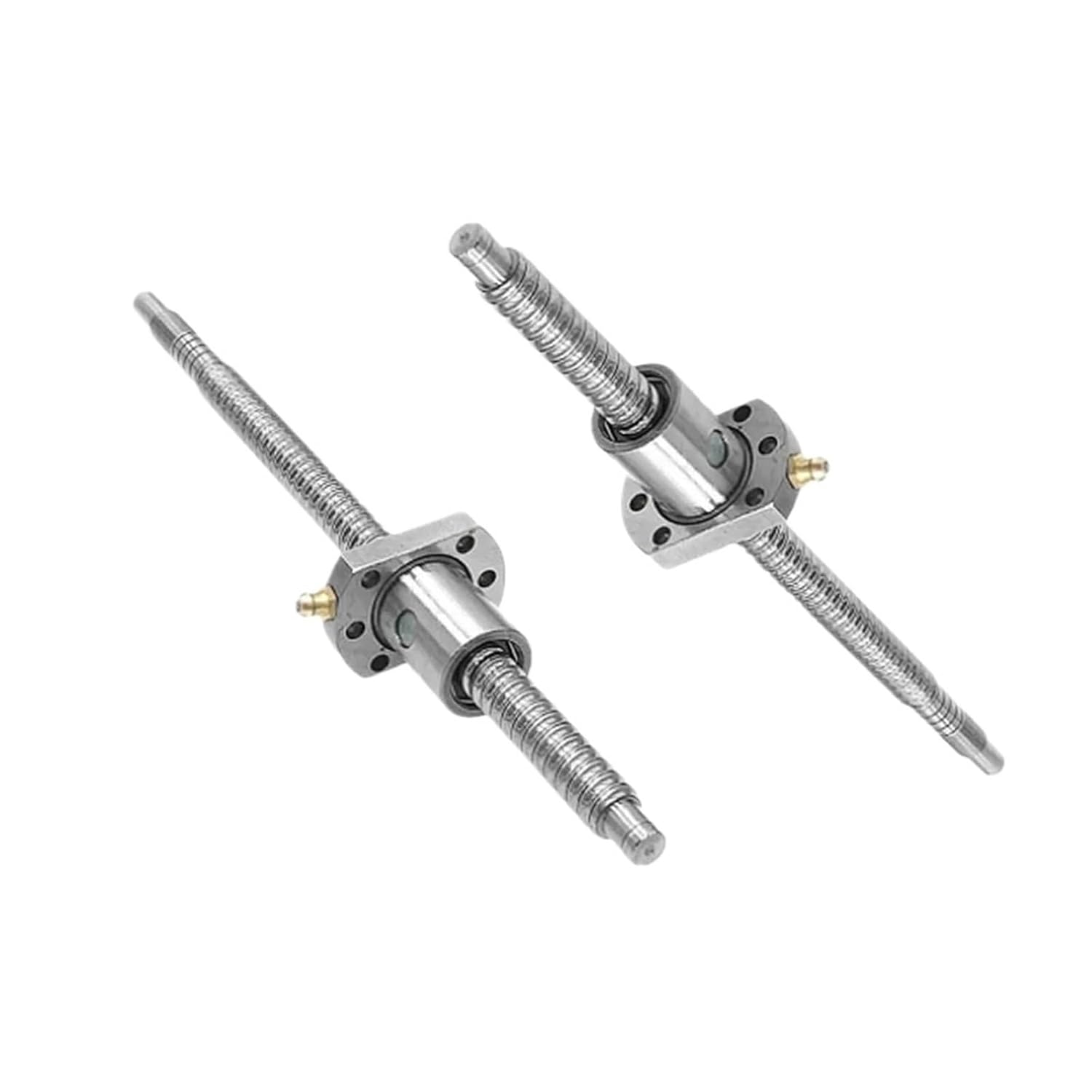 Metal Ball Screw nut 2pcs Ball Screw SFU2010 200-950mm C7 Roller Screw with Single Ball Nut Dia 20mm Pitch 10mm for CNC Parts(700mm)