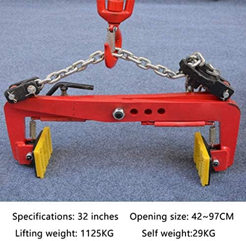 Heavy-Duty Alloy Steel Lifting Tongs - 4 inch jaw Opening, Reinforced Non-Slip Vertical Plate Tongs for Lifting and Transporting Steel Plates