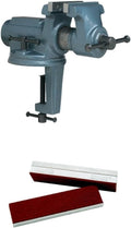 Wilton 63247 Cbv-100, Super-Junior Vise, 4-Inch Jaw Width, 2-1/4-Inch Jaw Opening with F-4, Fiber Face Jaw Cap, 4' Jaw Width