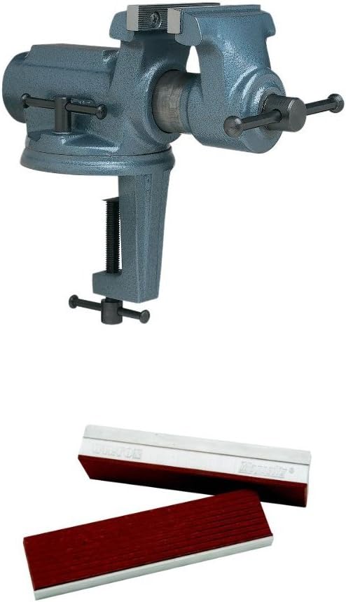 Wilton 63247 Cbv-100, Super-Junior Vise, 4-Inch Jaw Width, 2-1/4-Inch Jaw Opening with F-4, Fiber Face Jaw Cap, 4' Jaw Width