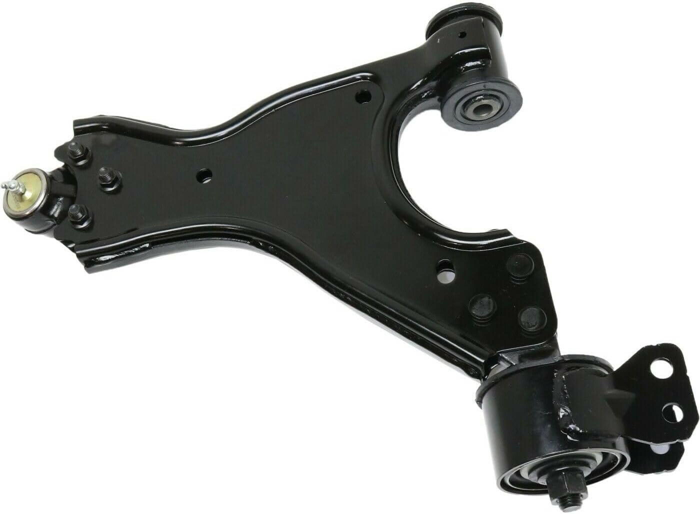 Control Arm 1pc Assembly Front Left Driver Lower Side with Ball Joints Rubber Bushing Design Stamped for Outlook for Acadia for Traverse for Enclave Includes Nuts