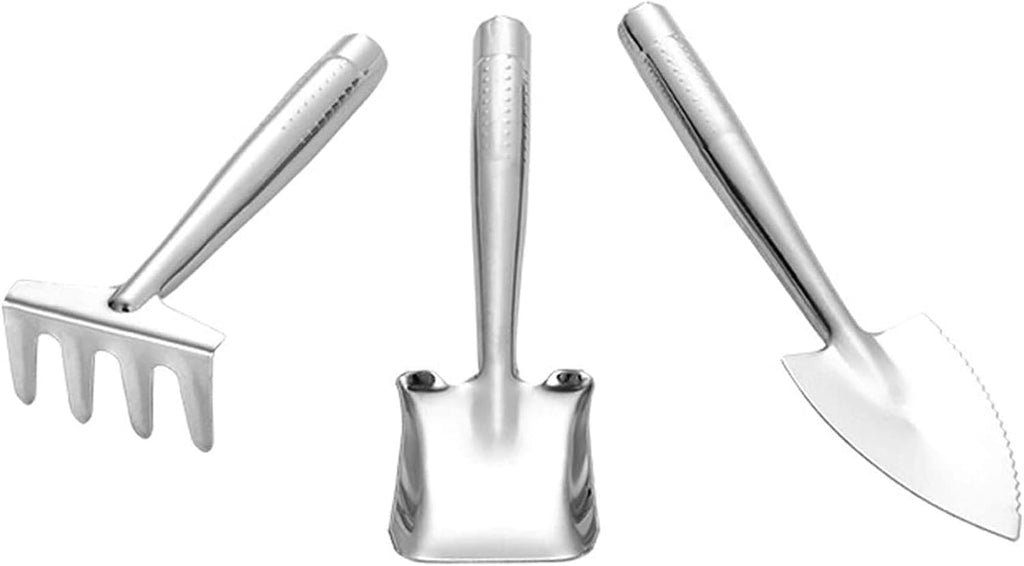 Garden Tools Set, 3 Piece Heavy Duty Gardening Tools, Stainless Steel Garden Tool Set Outdoor Gardening Hand Tools Gardening Gifts for Women Men
