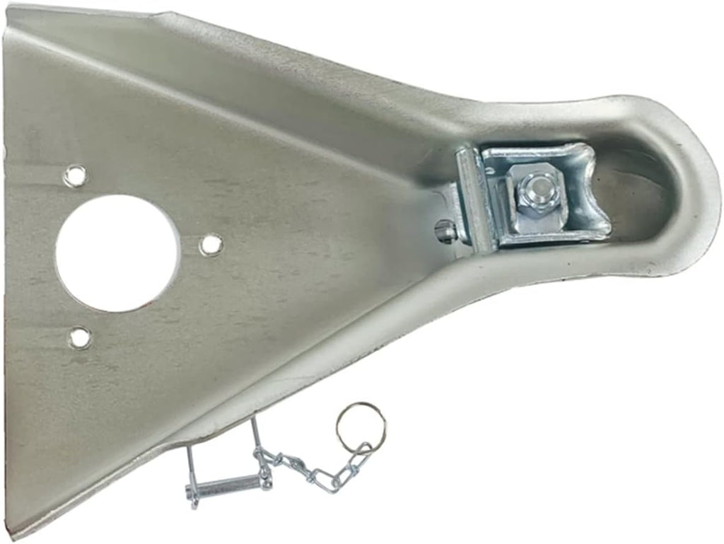Trailer Hitch, Trailer 5000Ibs 2' Ball A-Frame Trailer Coupler Hitch Couping CA5100B RV Parts Camper Trailer Caravan Parts Accessories(Zinc)