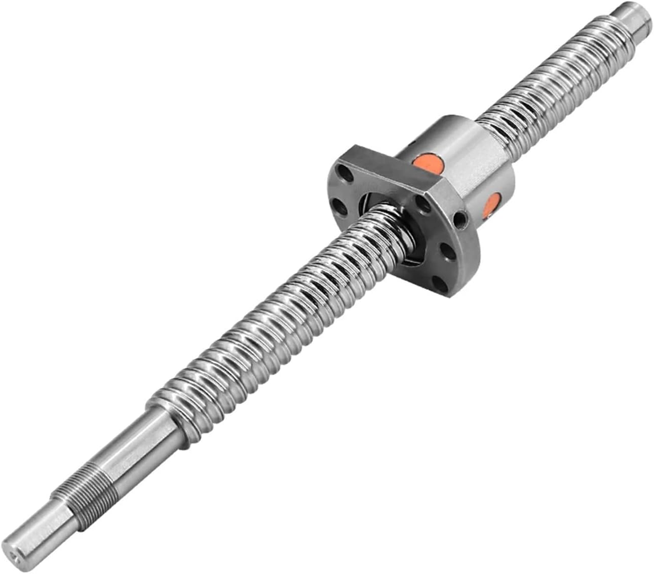 SFU2005 SFU2010 20MM Diameter 5mm 10mm Lead End Machined Ballscrew Rod + Single Ball Nut for CNC Engraver Milling Router(SFU2005,350mm)