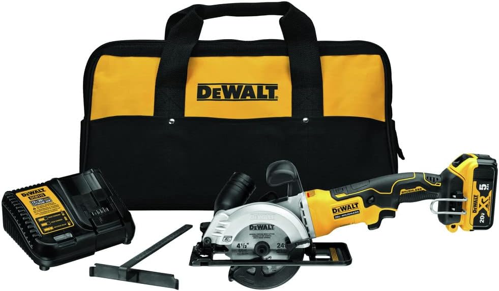 DEWALT ATOMIC 20V MAX* Circular Saw Kit, 4-1/2-Inch (DCS571P1)