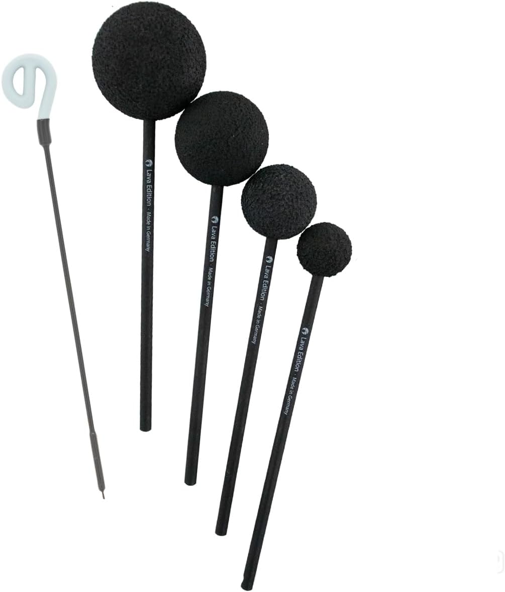 Friction Mallet Set with Ollihess Mallets and eGong Wand Includes 5 Mallets/Great for Sound Therapists, Spiritual Healers, Percussionists, & General Gongists