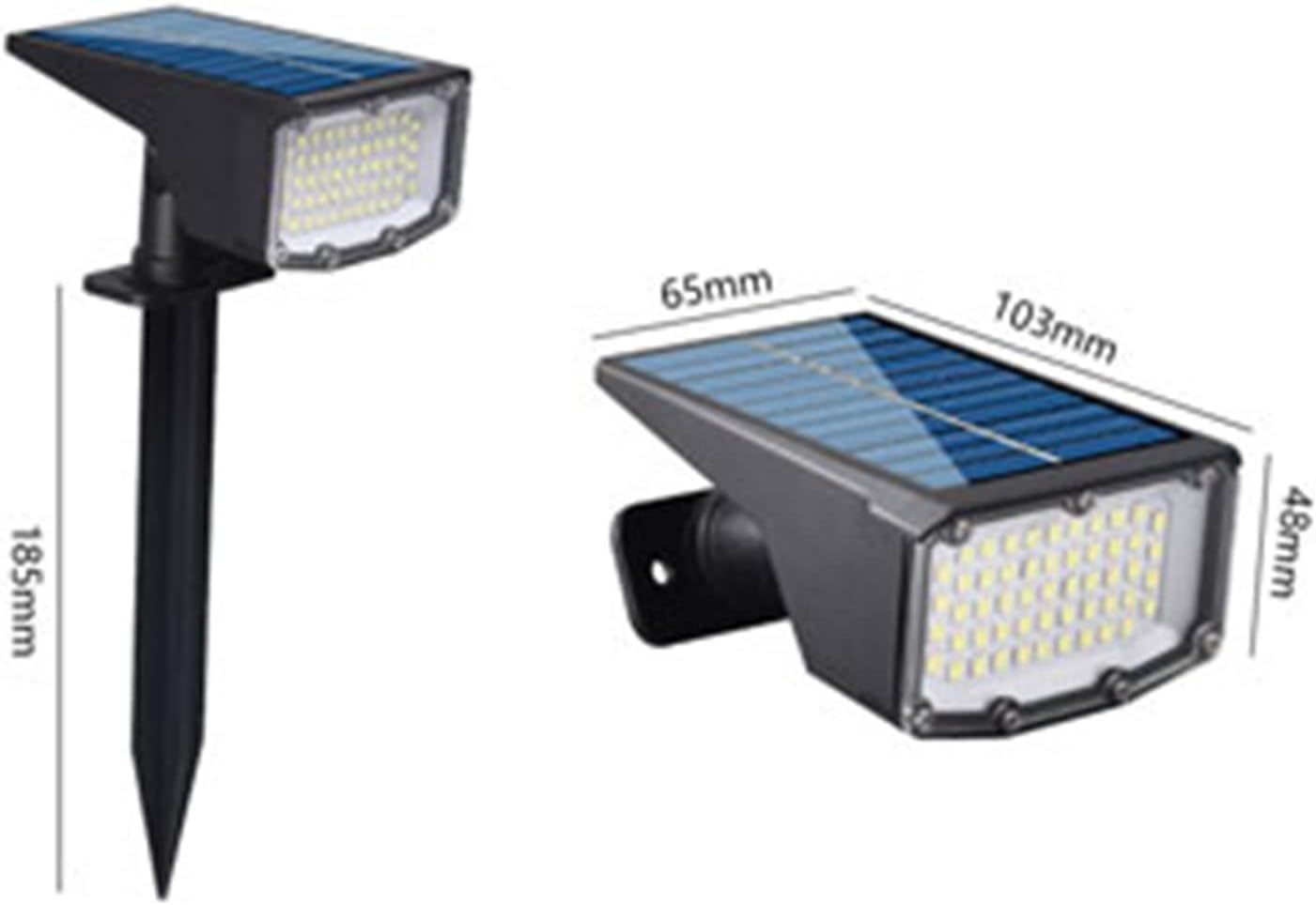 Solar Spotlight Waterproof Wall Lamp Outdoor Garden Lighting for Landscape Solar Porch Lights 6pcs