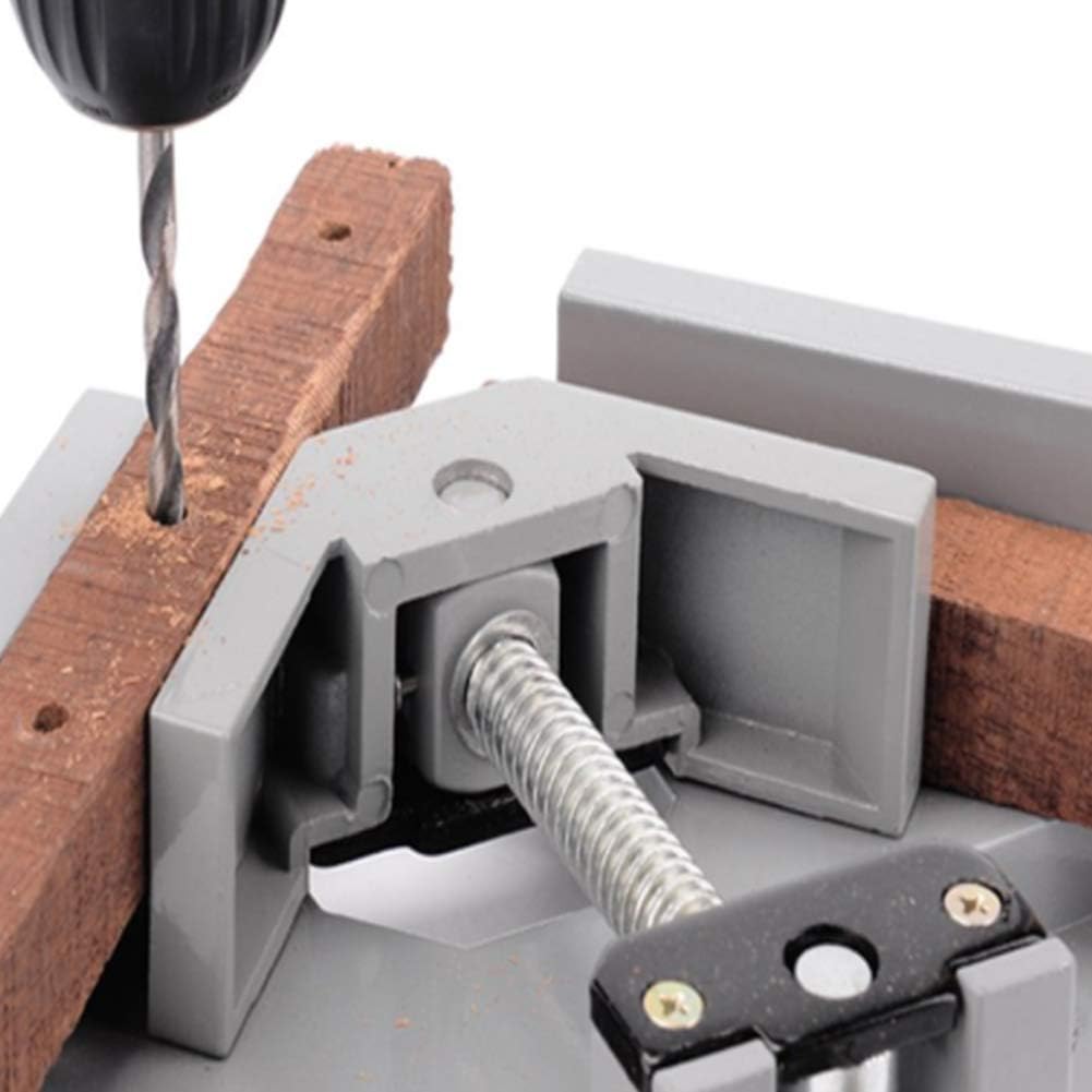 Right Angle Clamp Single Handle 90 Degree Corner Clamp Adjustable Vise Aluminum Alloy Right Angle Clip Clamp Tool for Wood-Working Engineering Welding Carpenter