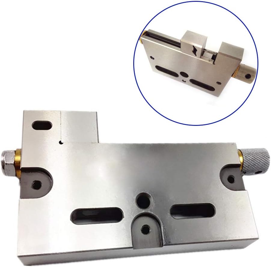 High Precision Vise, 4 Inch Stainless Steel Bench Vise, Work Bench Vise, Slow-Moving Jaw Opening Clamps, 100mm Clamping Stainless Steel Portable Vise, Desk Vice for Small Workpieces
