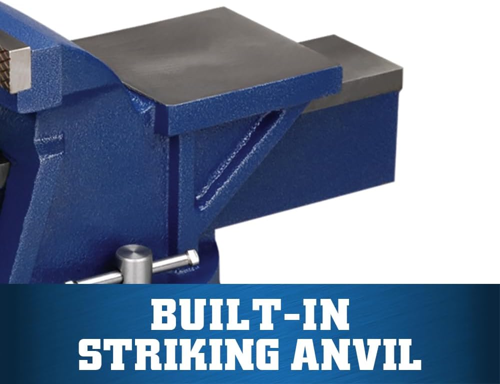 Wilton General Purpose Bench Vise, 6' Jaw Width, 5' Max Jaw Opening, 3' Throat (11106)
