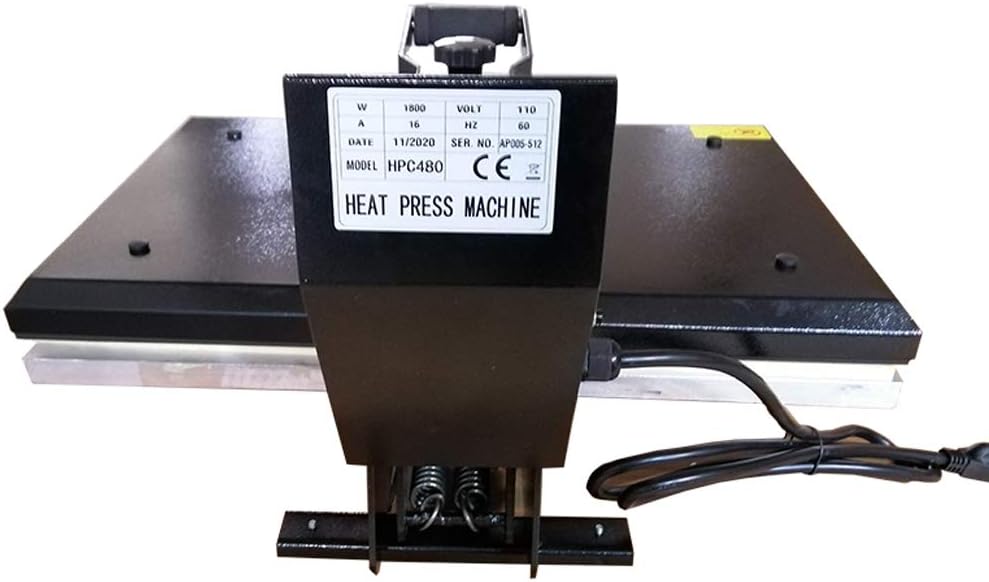 INTBUYING 16x24inch Heat Press Machine Manual Sublimation Flat Transfer Clamshell Machine with Additional Silicone Pad for T-Shirts Mouse Pad Puzzle Printing Crafts Business
