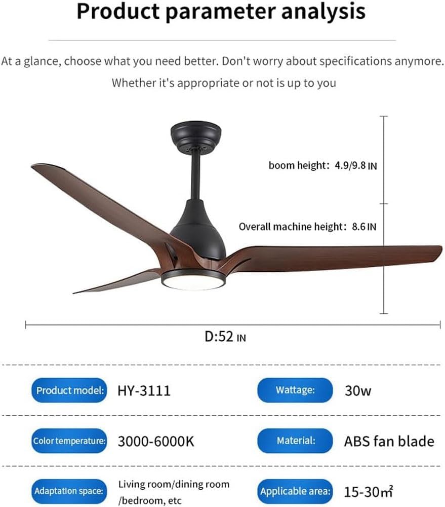 FoRes Ceiling Fans with Lights, Dimmable LED Low Profile Ceiling Fan with Remote Flush Mount 3 Blades Reversible Ceiling Fans Lights, Modern Black 6 Speed Ceiling Fan Light, for Bedroom Farmhouse