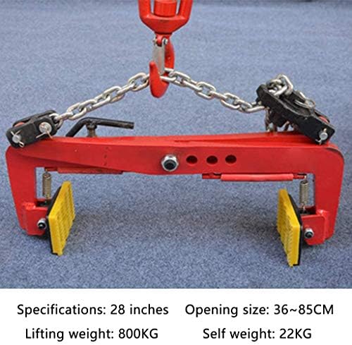 Heavy-Duty Alloy Steel Lifting Tongs - 4' Jaw Opening, Ergonomic Non-Slip Design for Safely Lifting & Transporting Steel Plates, Industrial Strength Tool for Construction & Metalworking