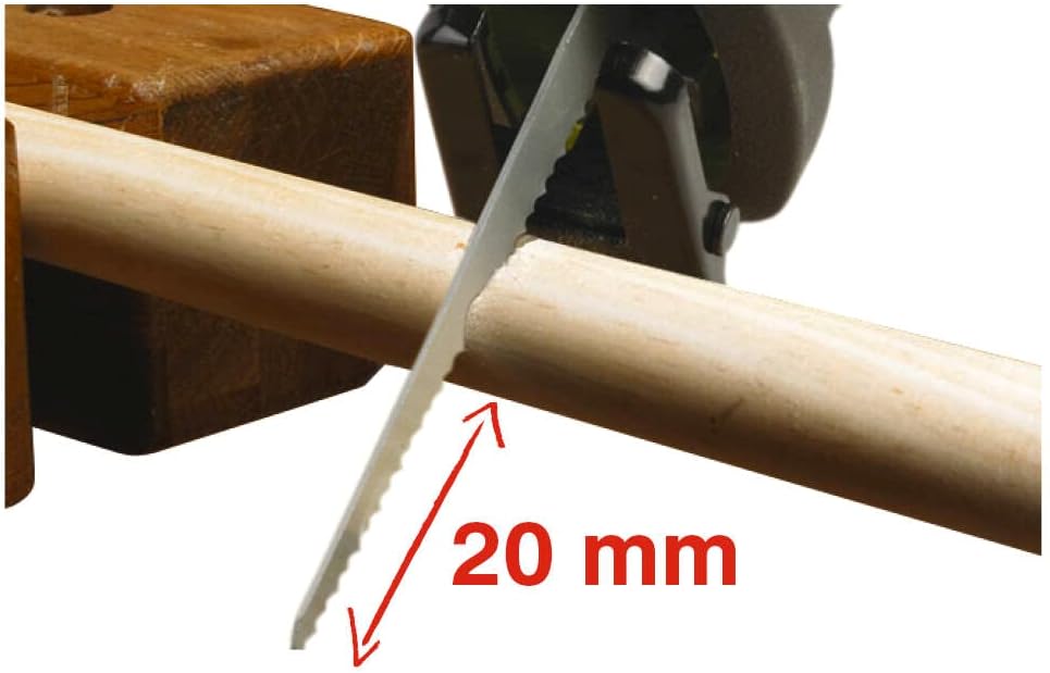 RYOBI - Reciprocating Saw 18V ONE+ (without Battery or Charger) - Blade Stroke 22 mm - Cutting Capacity 18 cm - Adjustable Shoe, Gripzone Grip, Anti-Vibration - Blade Change without Tool - RRS1801M