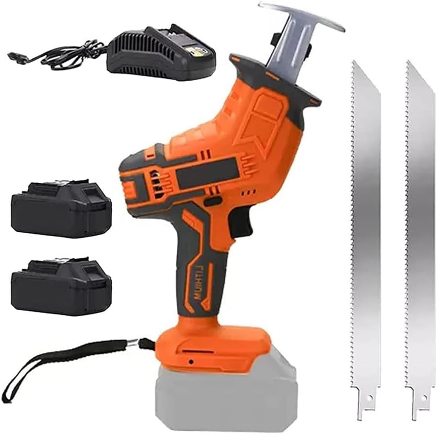 Lightweight Butcher'S Saw, Electric Bone Saw For Meat, Commercial Home Use, Cordless Reciprocating Saw With Led Light For Cutting Beef Bones, Ham, Fish,2-2