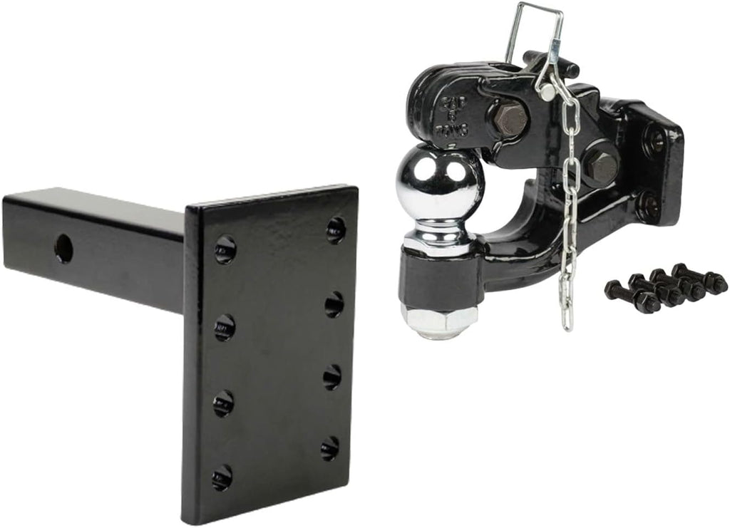 Mytee Products MOUNTING Pintle Hitch KIT MOUNTING Plate W/8TON Pintle Hitch 2-5/16IN Ball for Trailer
