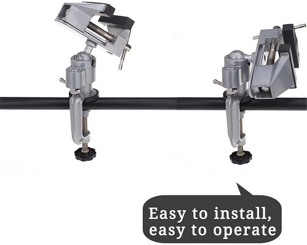 Universal Table Vise with 360 Degrees Swiveling Clamp for Crafting Painting Sculpting Electronics Soldering