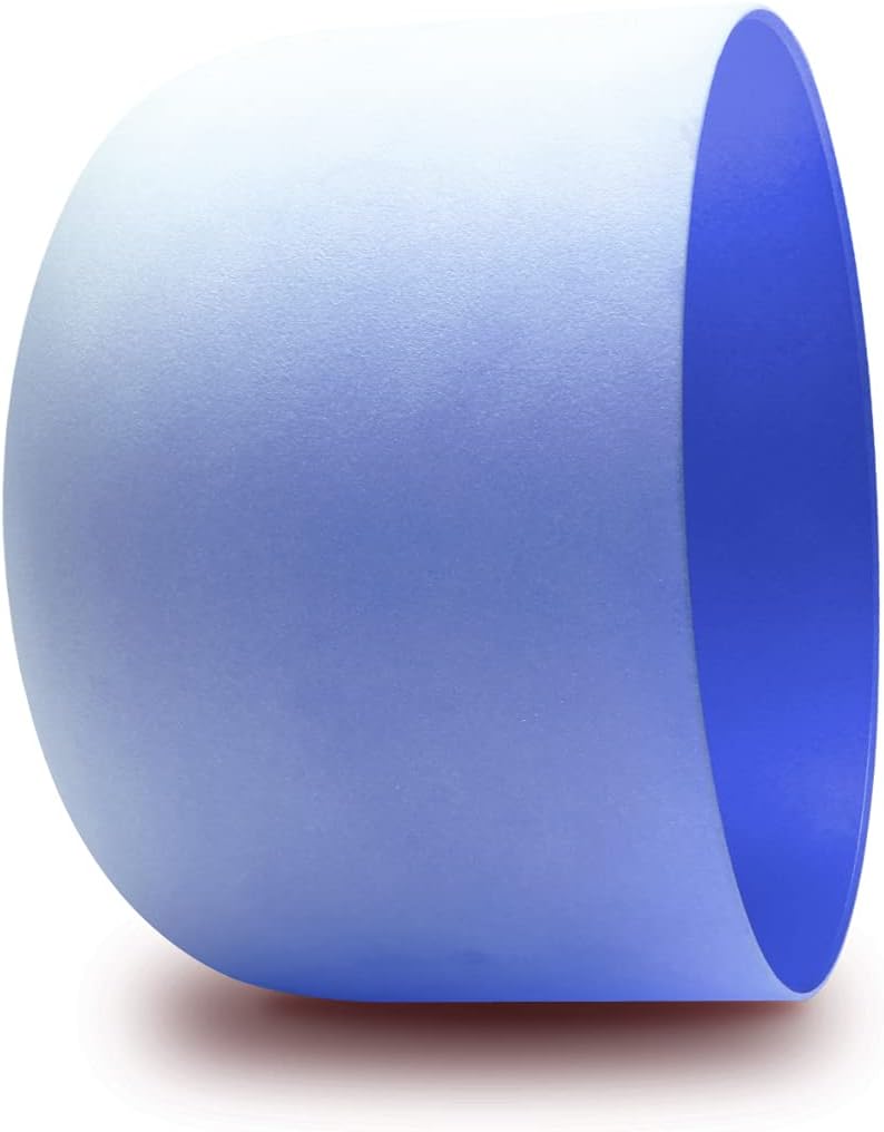 FMTY10inch Crystal Singing Bowls set prefect pitch(±10HZ) Yellow(Solar Plexus)+ Indigo(3Rd Eye) with Carrying Bag Sound Bowls Chakra Bowl