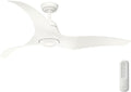 Hunter Fan 60 inch Ceiling Fan with Light and Remote, Outdoor or Indoor White Ceiling Fan for Porch, Living Room, Office, Kitchen, Garage, 3 Blades (Renewed)