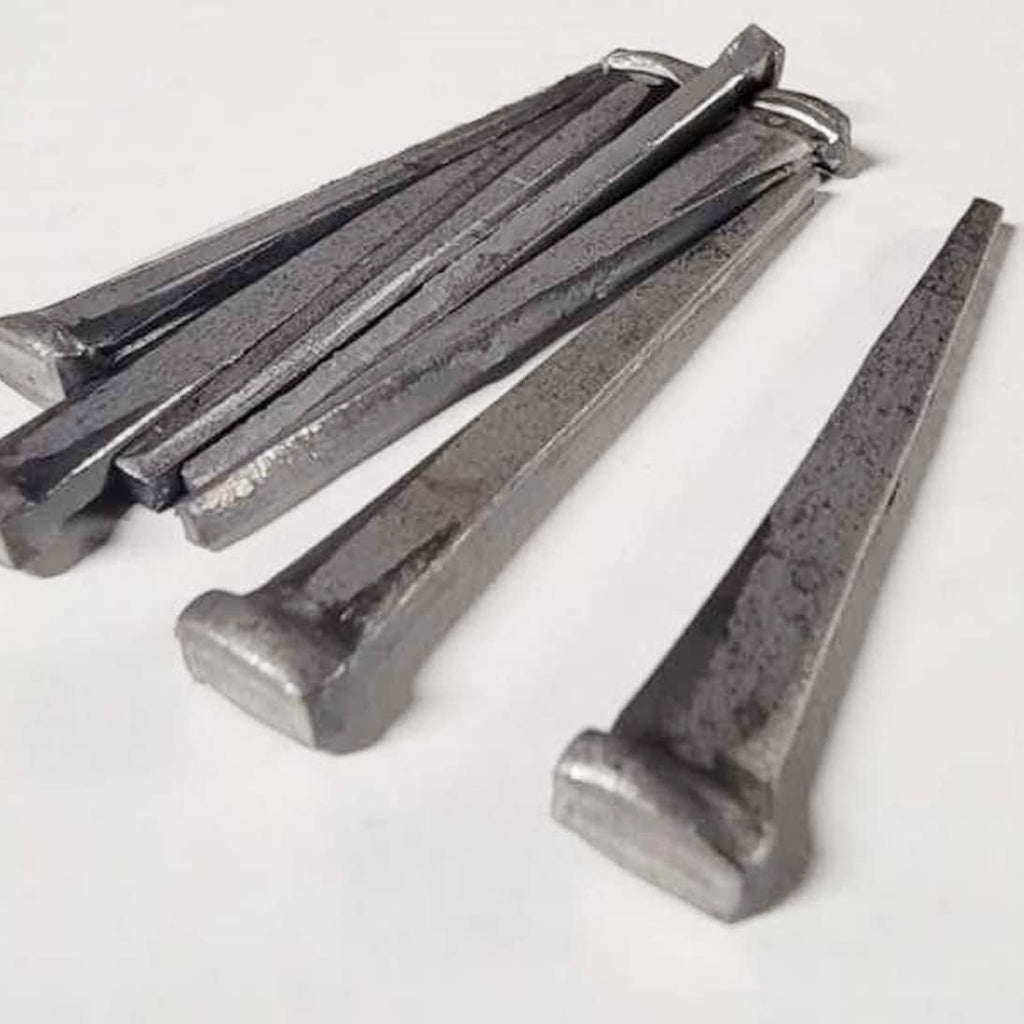 3'- SHEATHING NAILS - Antique rustic restoration SHEATHING accent nails for Wood Siding, face nailing Wood Flooring, shutters & furniture – Decorative clavos – Distinctive FLAT HEAD Nail – 3 in