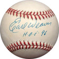 Earl Weaver Signed Official ALBaseball HOF 96 Autograph Orioles Manager Cbm COA - Autographed Baseballs