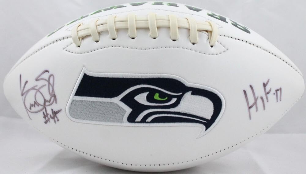 Kenny Easley Autographed Seattle Seahawks HOF 17 Logo Football- JSA Witness Auth - Autographed Footballs