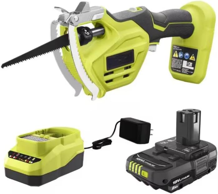 P2530 Fits for Ryobi 18V Electric Cordless Pruning Reciprocating Saw with 2.0 Ah Battery and Charger