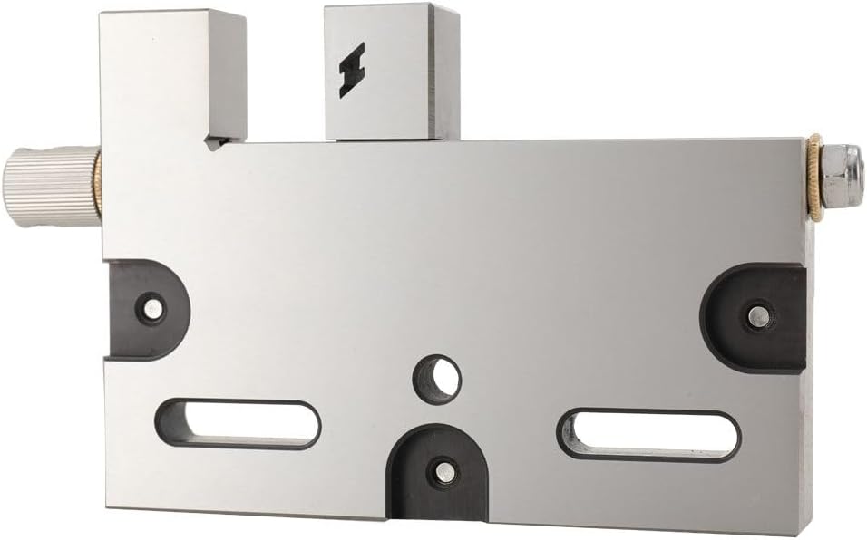 High Precision Vise 4 Inch, Bench Clamp Vise Stainless Steel Jaw Opening Clamp Tool, Wire EDM Precision Manual Vise 4 Jaw Opening 0-100mm Clamping Range 3Kg Load for Milling Drilling Machine