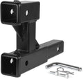 Compatible With 2 Inch Extender To 10 Inch Max Length Adjust 7-1/2 Inch Riser Or Drop 4,000 Lbs Dual Hitch Extension With Bolt Nut Kit