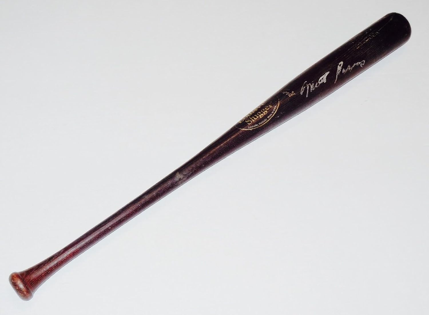 Topps Milt Pappas Autographed Bat (Baltimore Orioles) - Spring Training Used Bat! - Autographed Mlb Bats