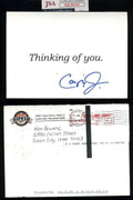 Cal Ripken Jr JSA Coa Signed 2002 Orioles Greeting Card Autograph - Baseball Slabbed Autographed Cards