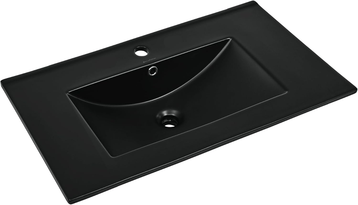 Swiss Madison 30' Vanity Sink Top in Glossy Black
