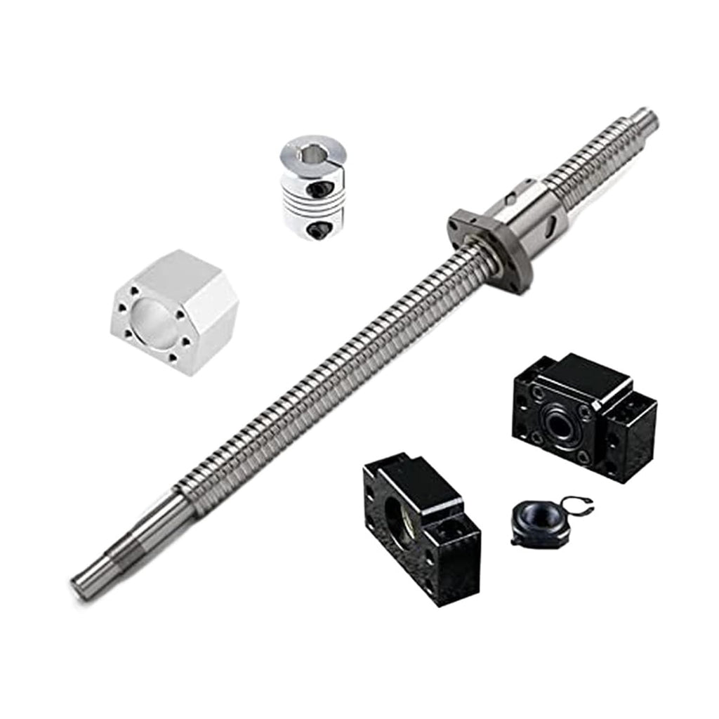 Ball Screw, Linear Guide Ball Screw SFU1605 450mm Ball Screw Set BK12 BF12 Support Coupler DSG16H Ball Nut Housing 6.35x10mm
